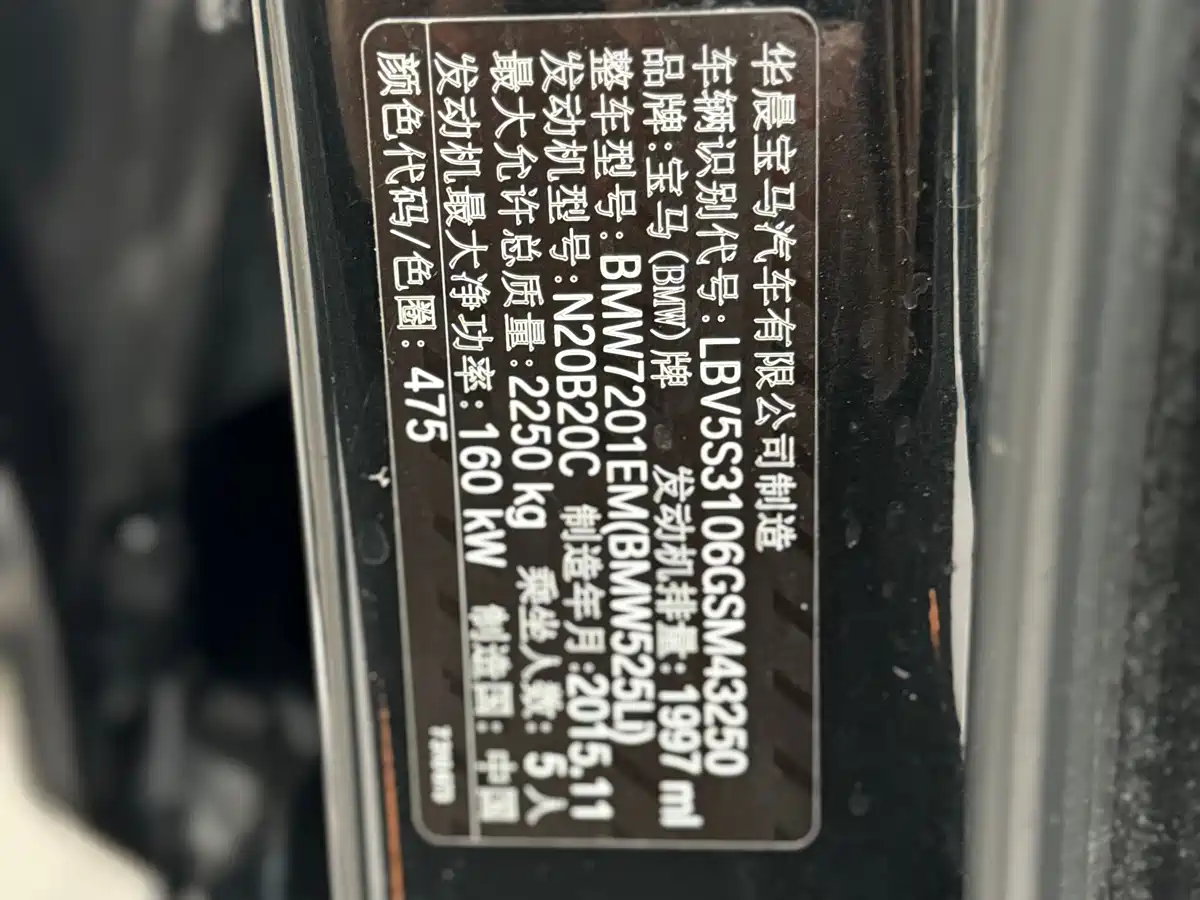 BMW 5 Series 2014 525Li Leading фото 10
