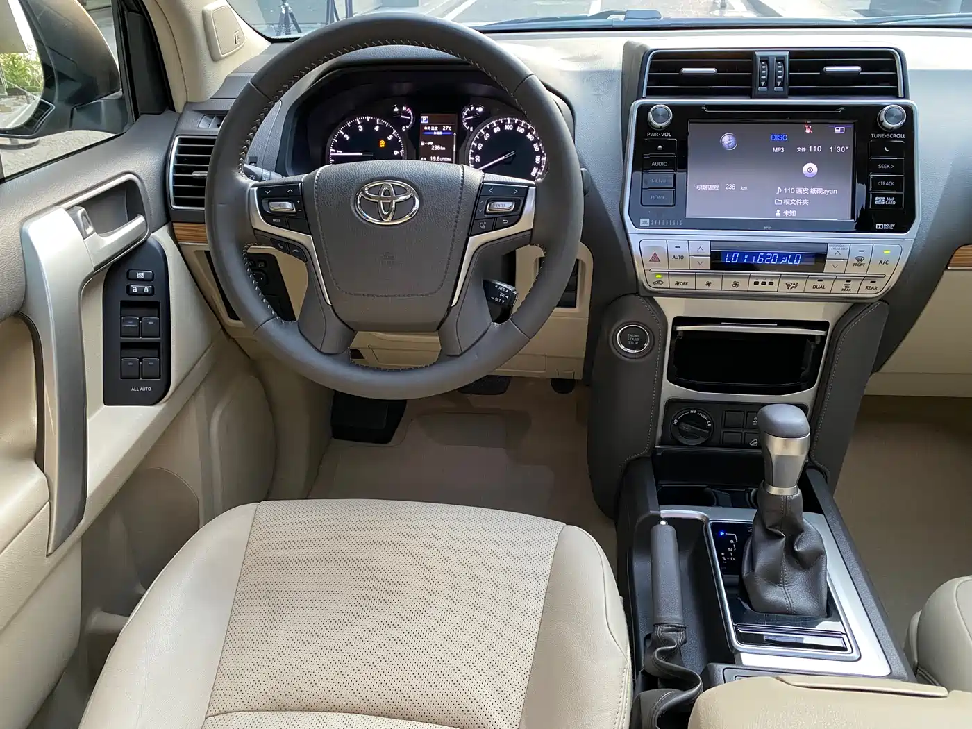 Toyota Prado 2018 3.5L Automatic TX-L NAVI Rear-mounted Spare Tire фото 12