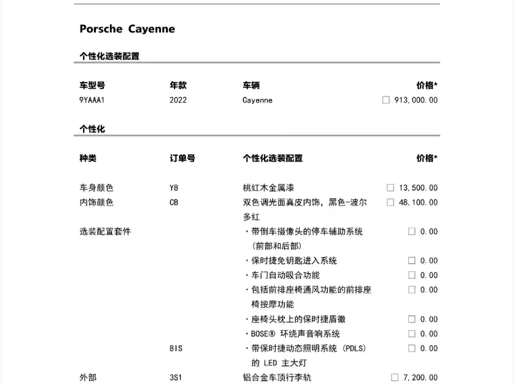 Porsche Cayenne 2022 Cayenne 3.0T Platinum Edition фото 9