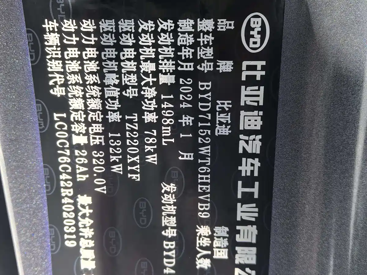 BYD Qin PLUS 2024 Glory Edition DM-i 55KM Surpass фото 10