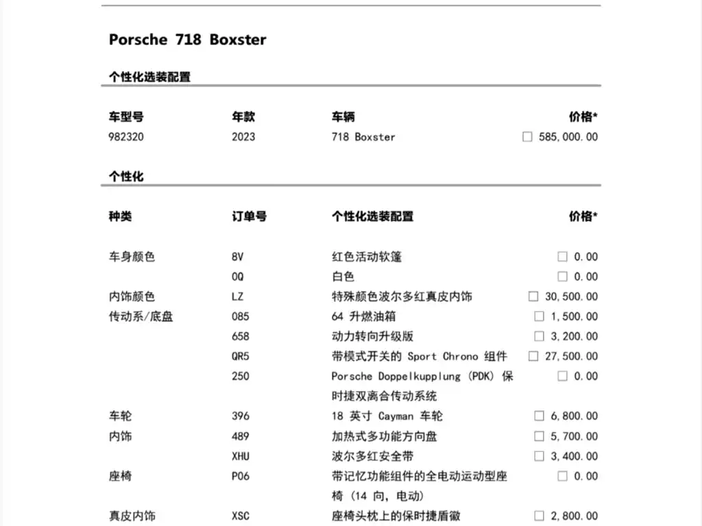 PORSCHE 718
