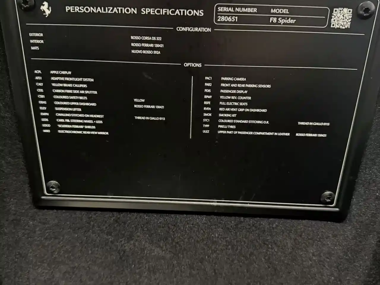 Ferrari F8 2023 2020 Spider 3.9T V8