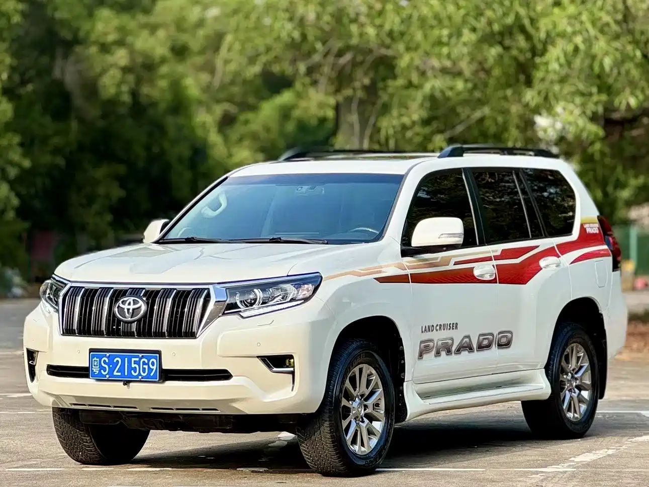 Toyota Prado 2020 2019 3.5L Automatic TX-L Zunxiang Edition with Rear-mounted Spare Tire