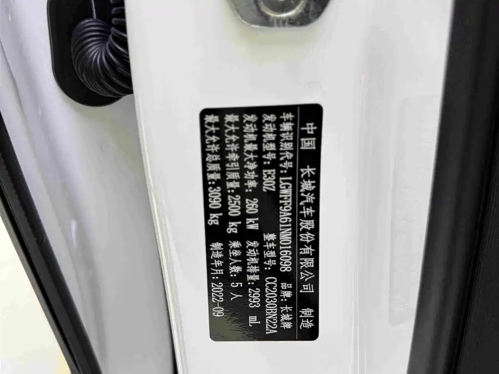 Tank 500 2023 2022 3.0T Business Edition Zaojing 5-Seater