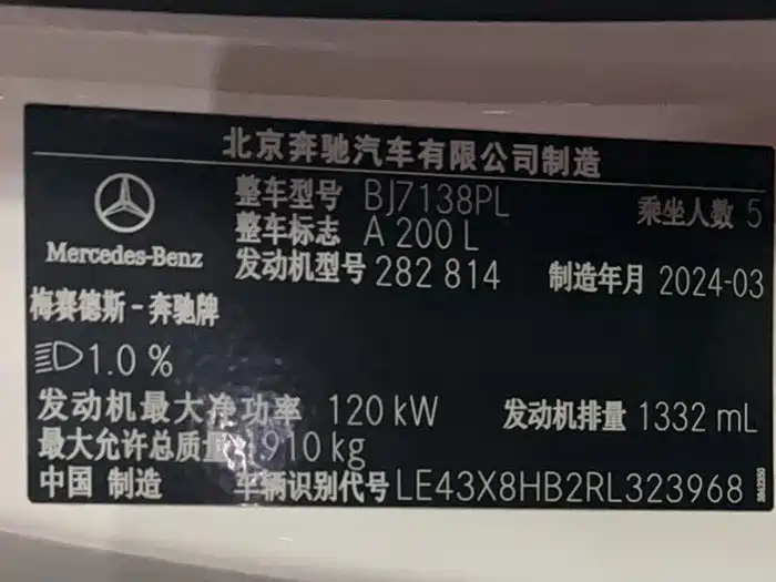 Mercedes-Benz A-Class 2024 A 200 L Fashion Edition фото 10