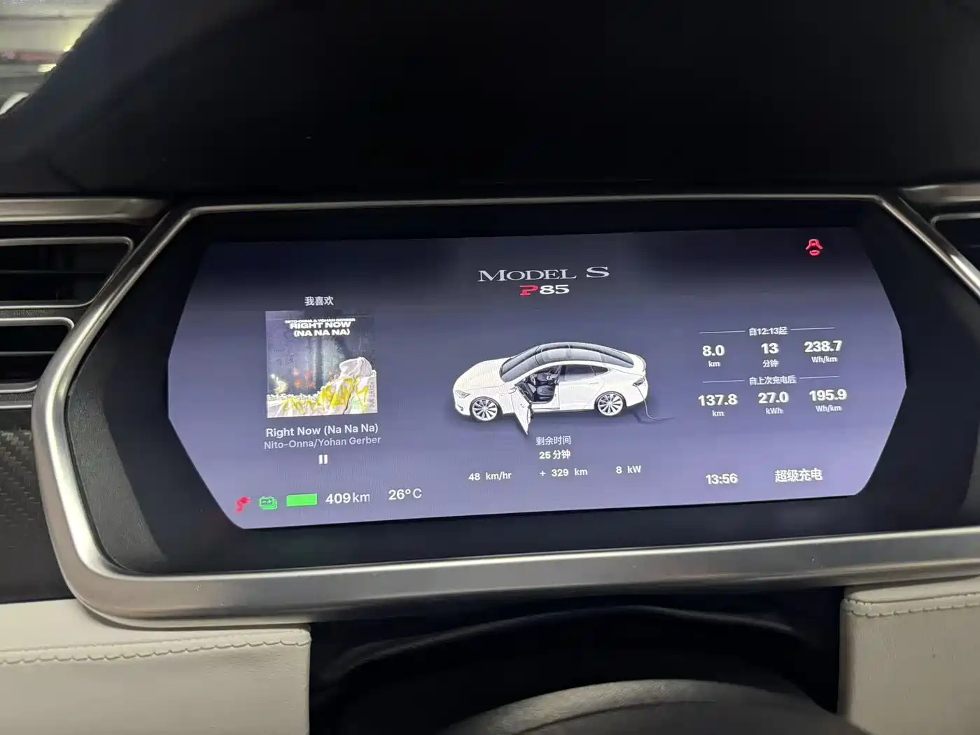 Tesla Model S 2014 2014 Model S P85