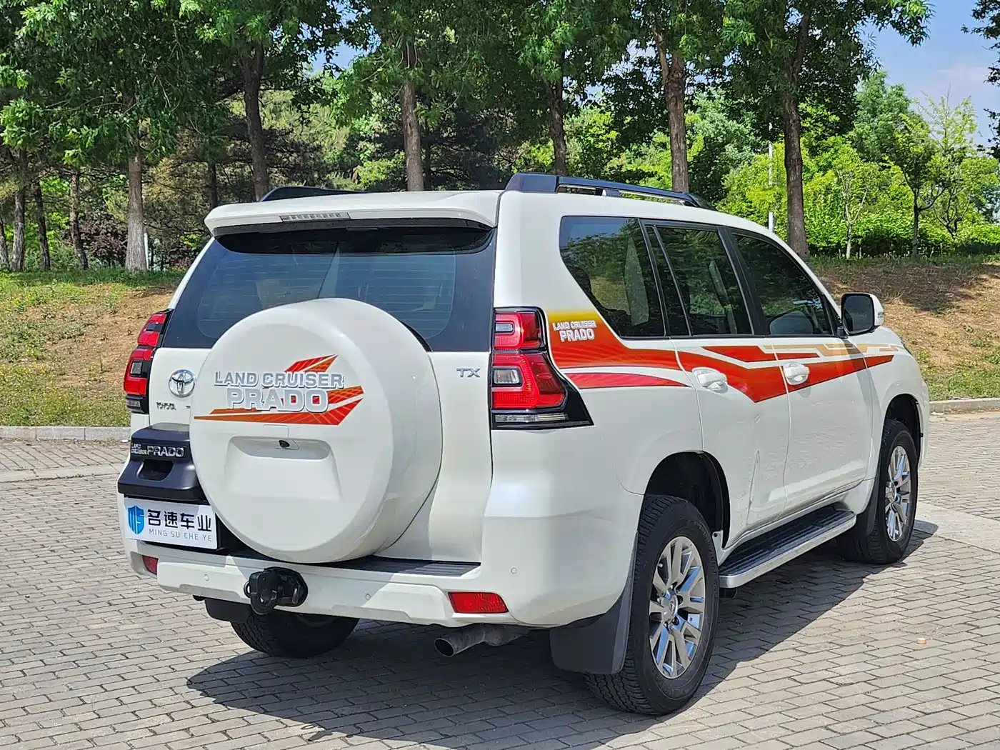 Toyota Prado 2018 3.5L Automatic TX-L Rear-mounted Spare Tire фото 15