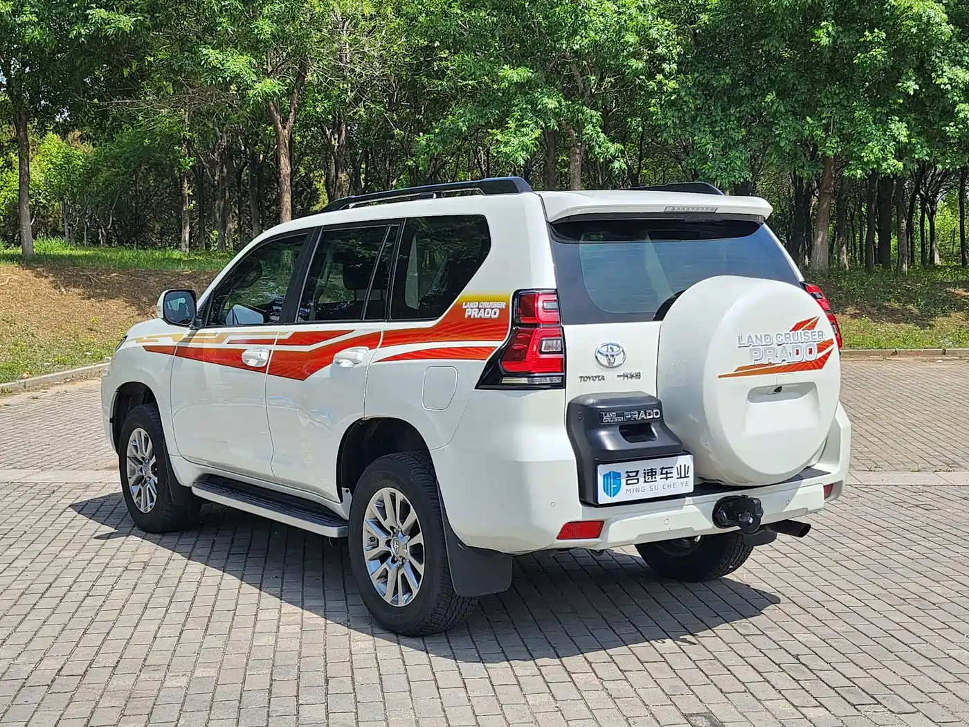 Toyota Prado 2018 3.5L Automatic TX-L Rear-mounted Spare Tire фото 14
