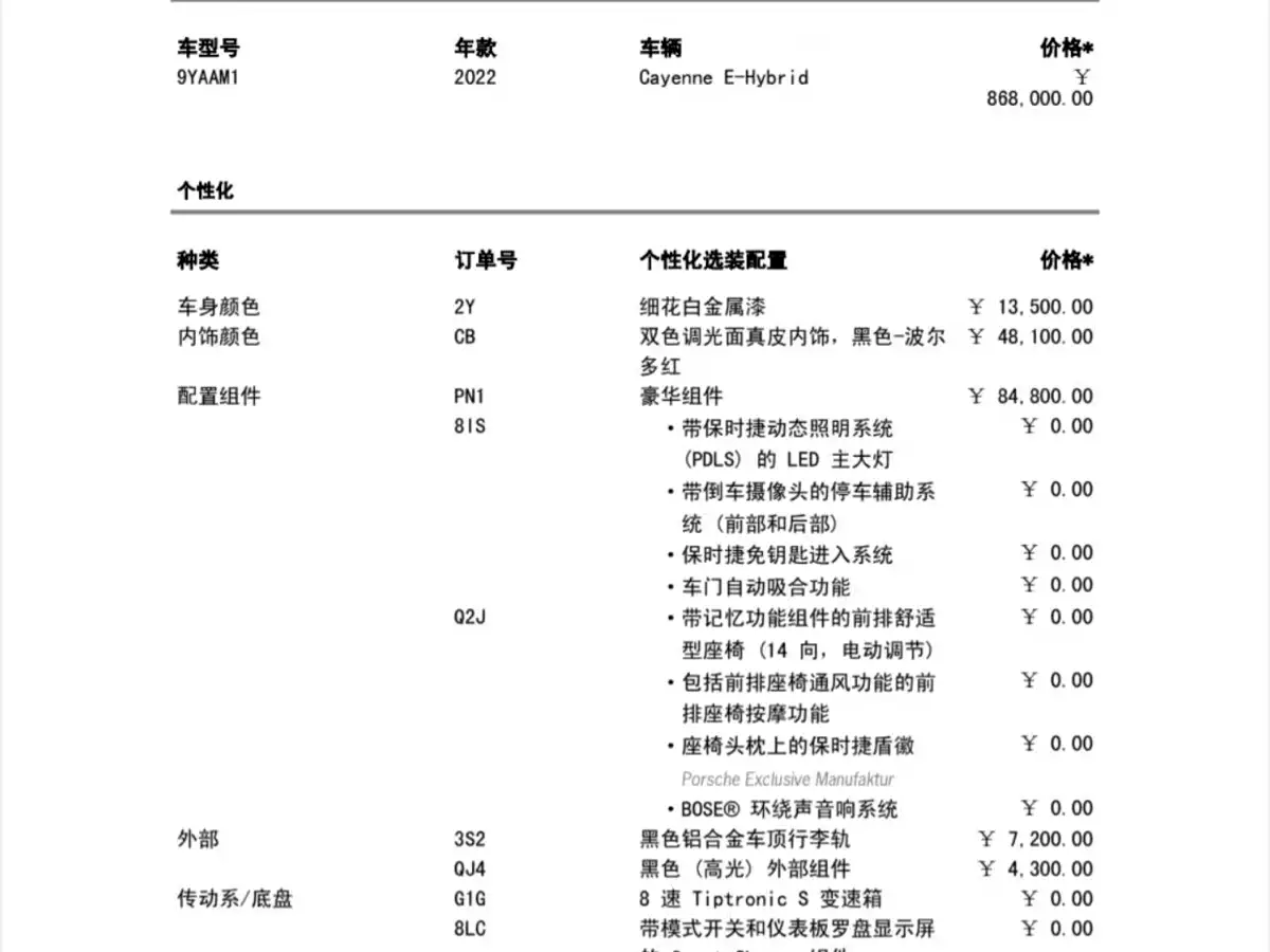 PORSCHE CAYENNE NEW ENERGY