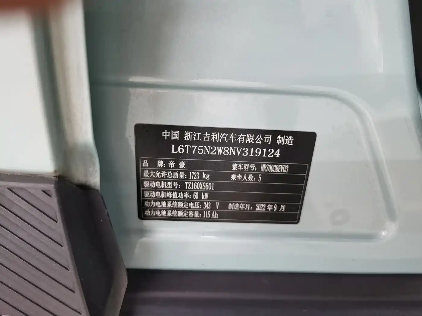 Geely Geometry E Firefly 2022 2022 401KM Thunder Tiger 4-Seater