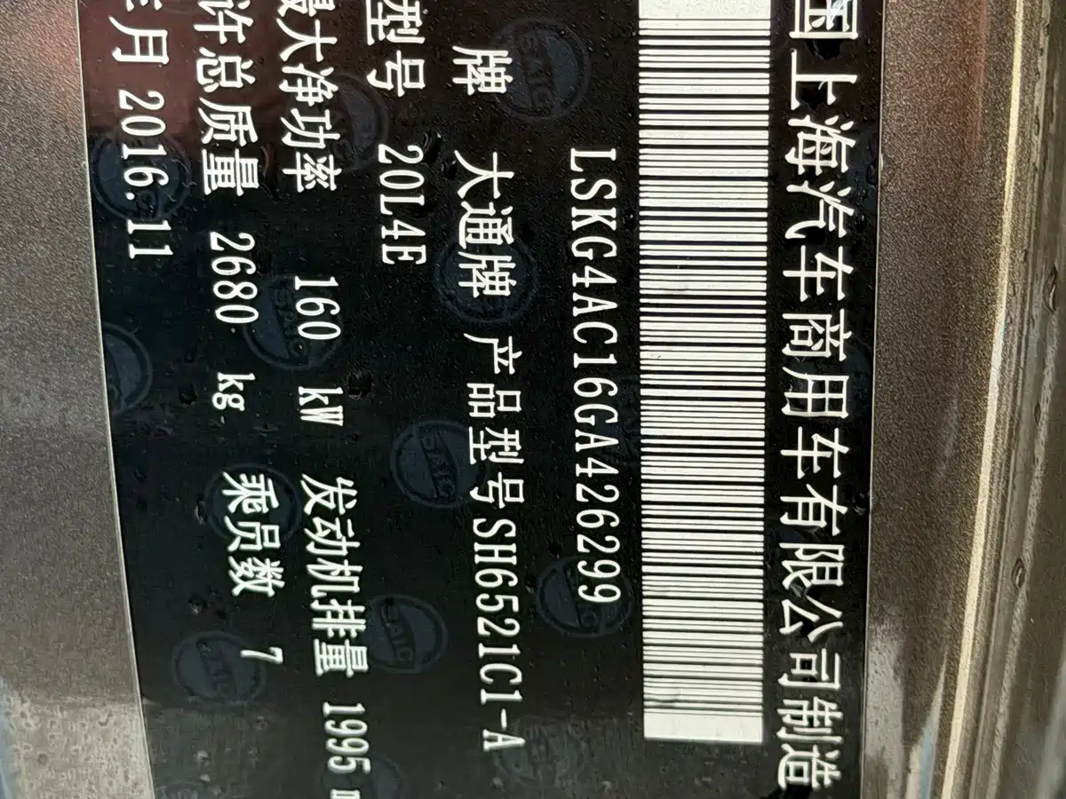 SAIC MAXUS CHASE G10