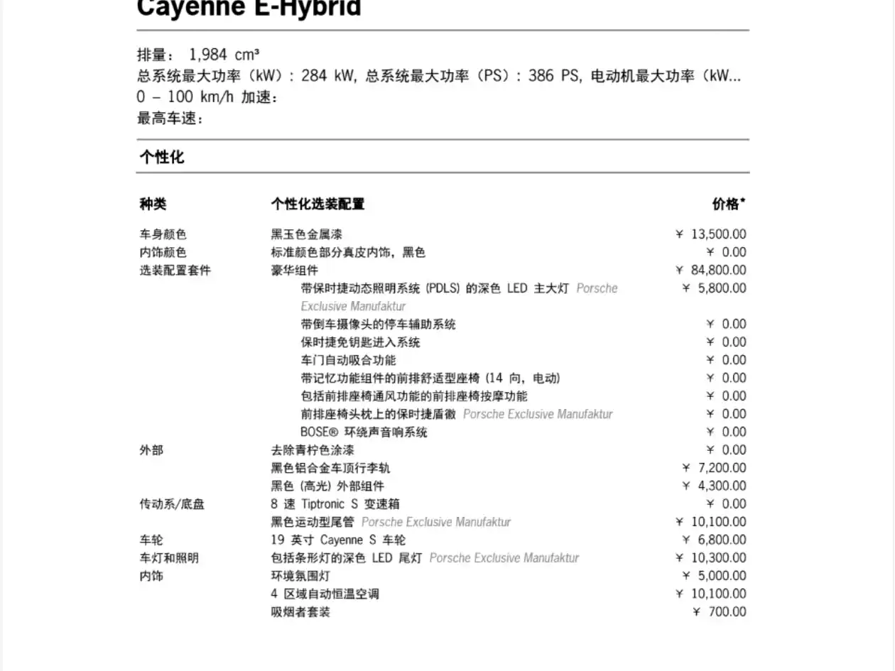 Porsche Cayenne New Energy 2021 Cayenne E-Hybrid 2.0T фото 13