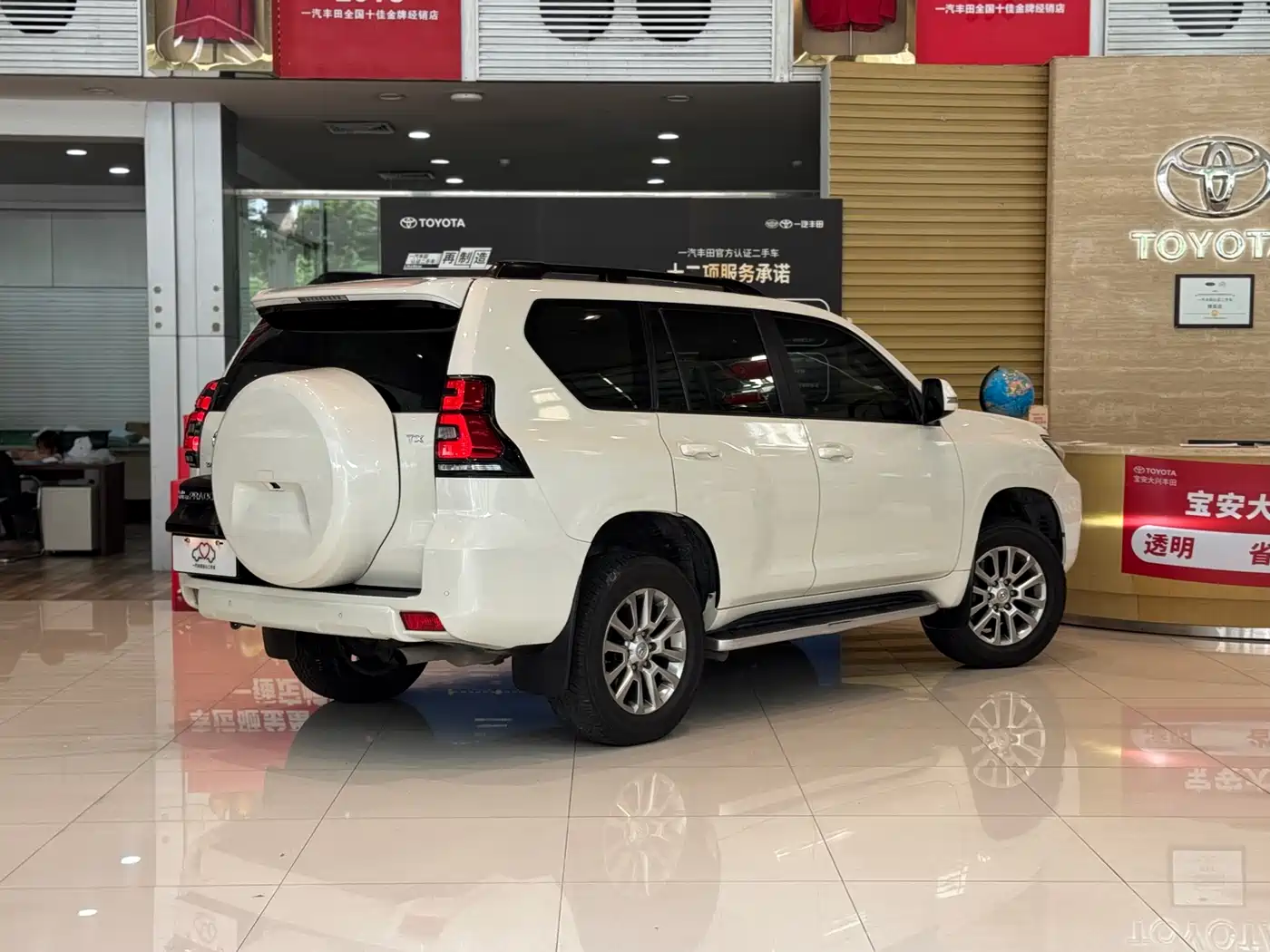 Toyota Prado 2018 3.5L Automatic TX-L Rear-mounted Spare Tire фото 2