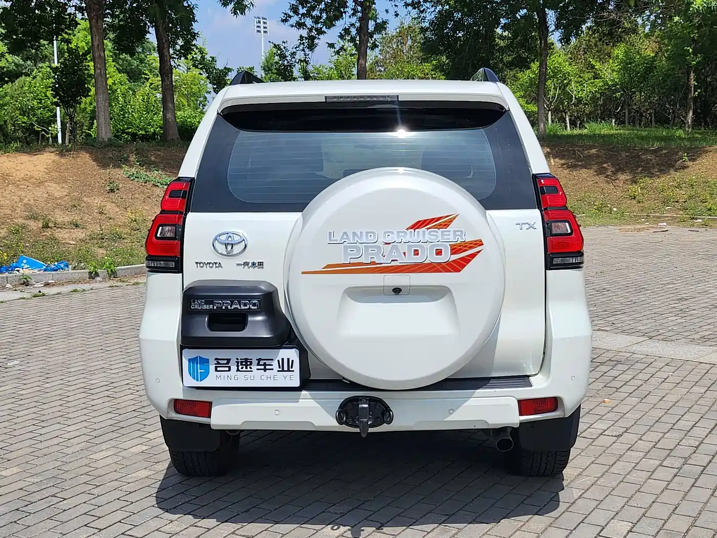 Toyota Prado 2018 3.5L Automatic TX-L Rear-mounted Spare Tire фото 16
