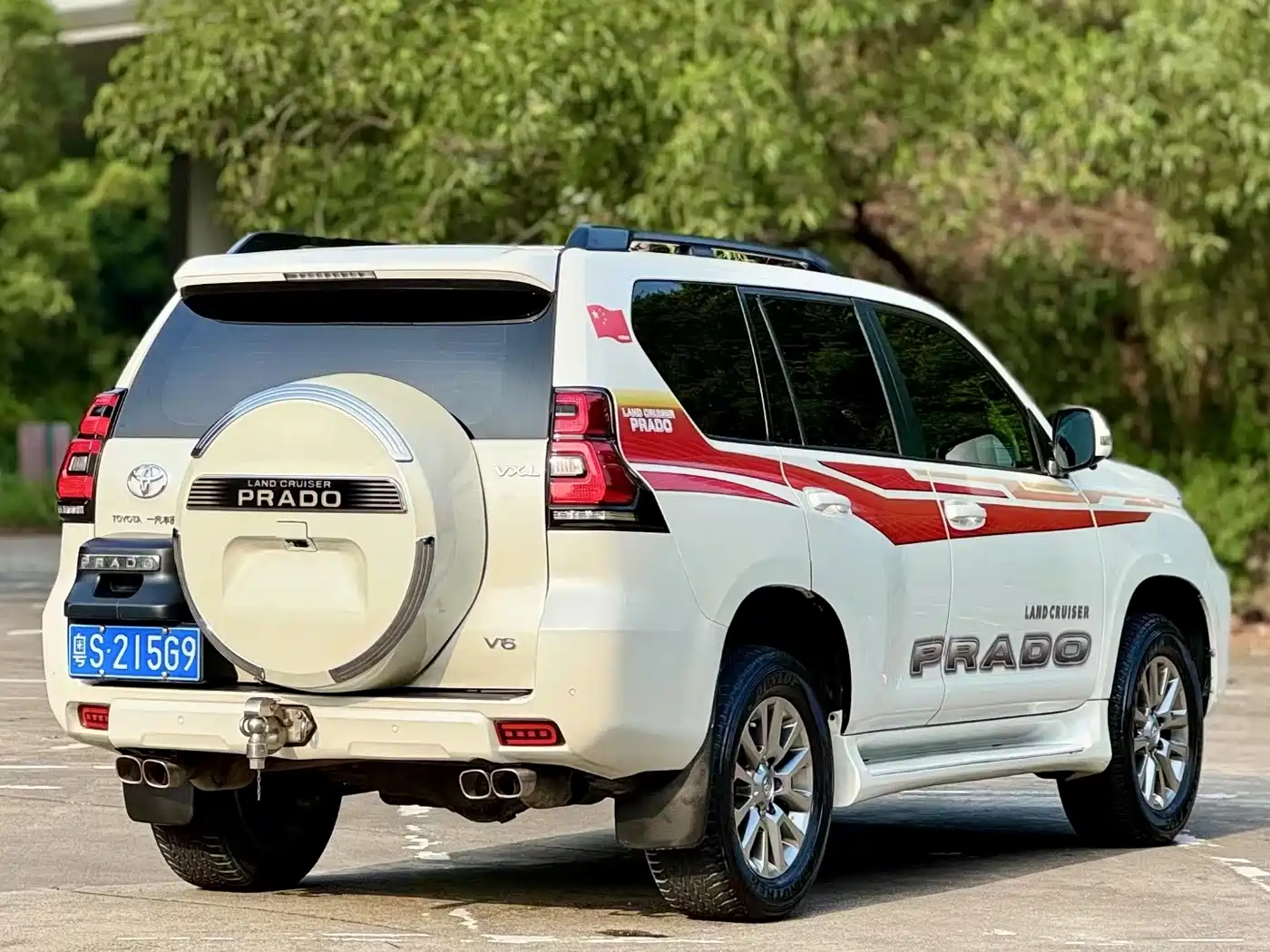Toyota Prado 2020 2019 3.5L Automatic TX-L Zunxiang Edition with Rear-mounted Spare Tire