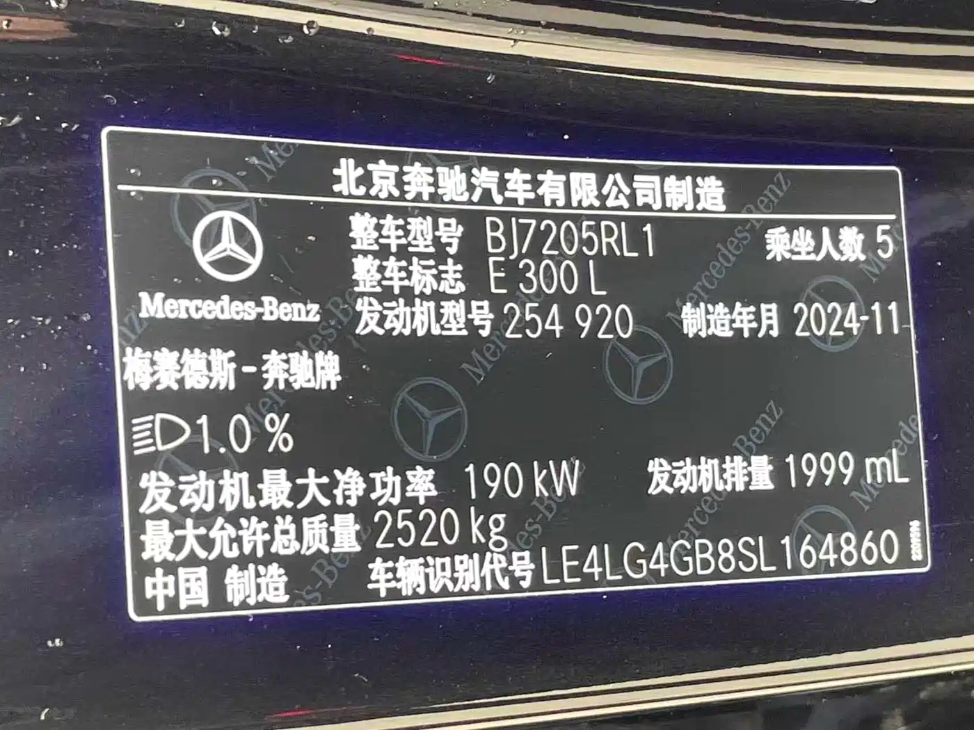 Mercedes-Benz E-Class 2025 E 300 L Luxury фото 9