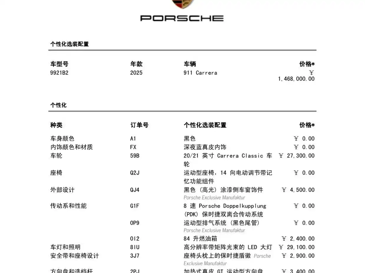 Porsche 911 2025 Carrera 3.0T фото 7
