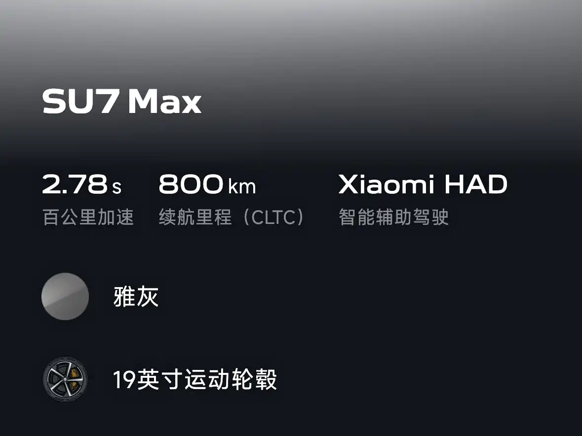 XIAOMI CAR XIAOMI SU7