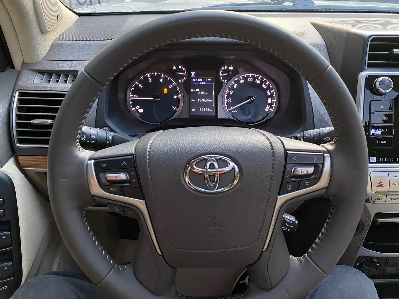Toyota Prado 2018 3.5L Automatic TX-L NAVI Rear-mounted Spare Tire фото 15