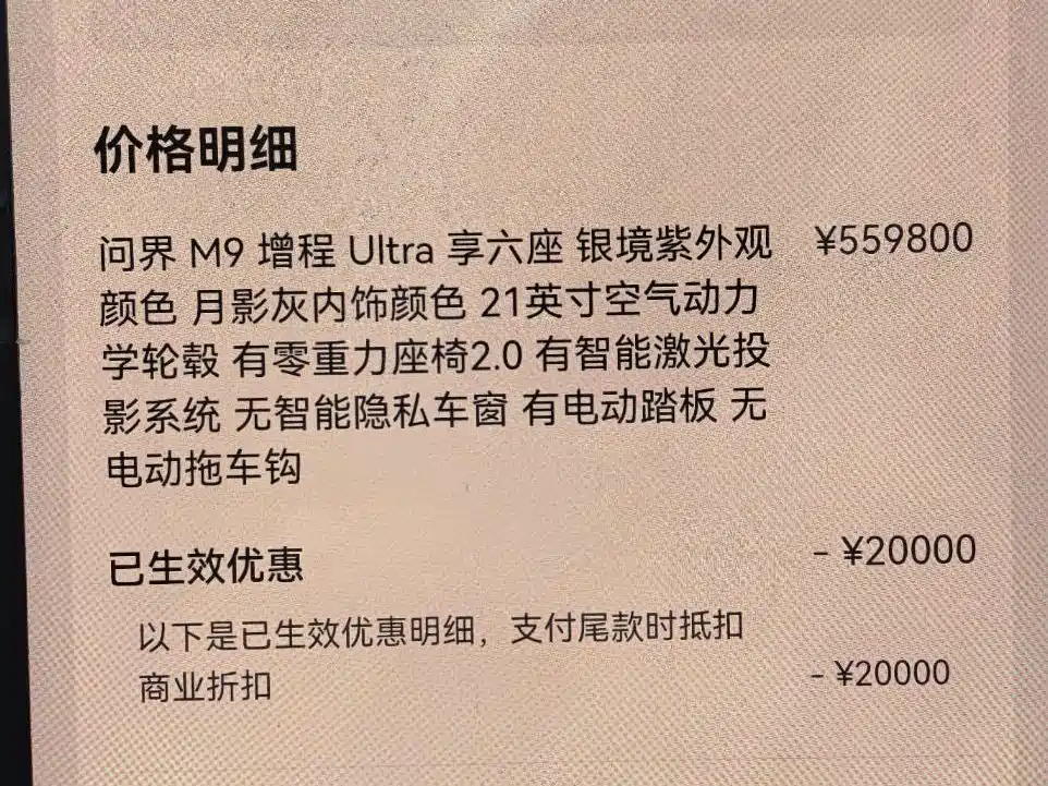 AITO Wenjie AITO M9 2025 Extended Range Ultra 52kWh 6-Seater фото 29