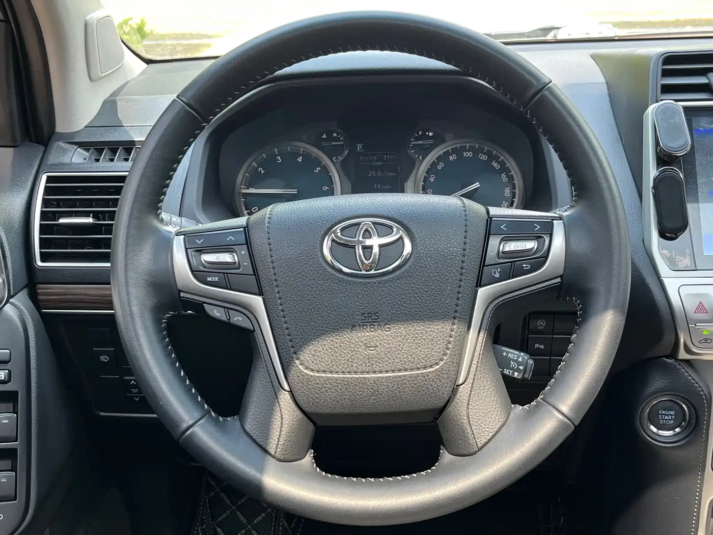 Toyota Prado 2018 3.5L Automatic TX-L Rear-mounted Spare Tire фото 11