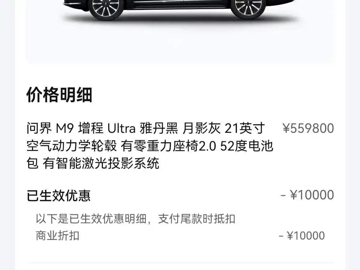 AITO Wenjie AITO M9 2024 Range Extender Ultra 52kWh 6-seater фото 6
