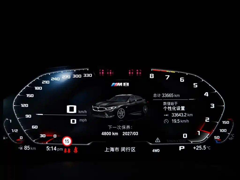 BMW M8 2021 2020 M8 4-Door Coupe Thunder Edition