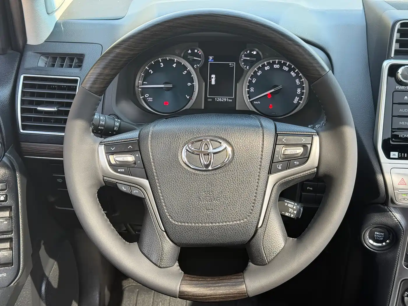 Toyota Prado 2018 3.5L Automatic TX-L NAVI Rear-mounted Spare Tire фото 12