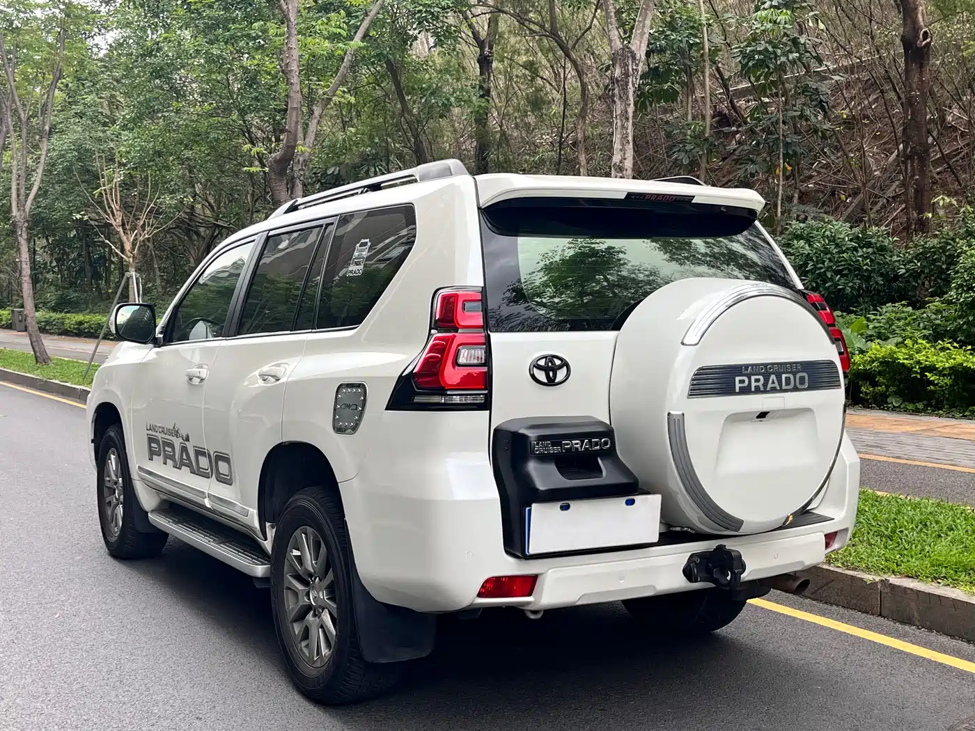 Toyota Prado 2018 3.5L Automatic TX-L NAVI Rear-mounted Spare Tire фото 19