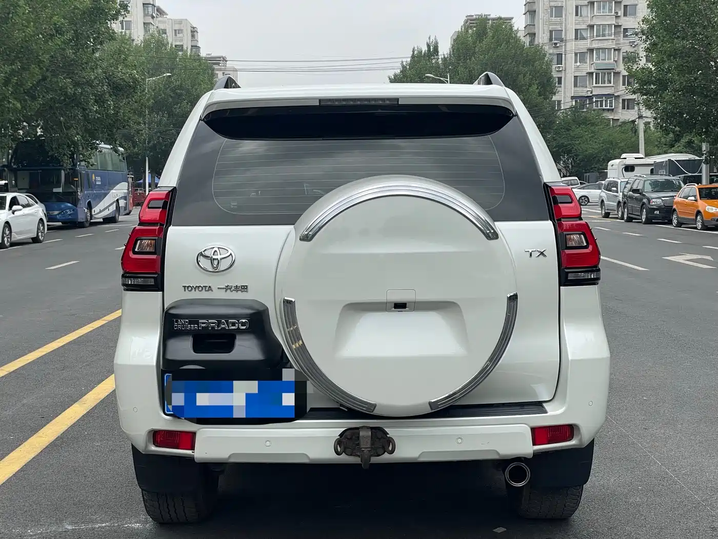 Toyota Prado 2018 3.5L Automatic TX-L NAVI Rear-mounted Spare Tire фото 3
