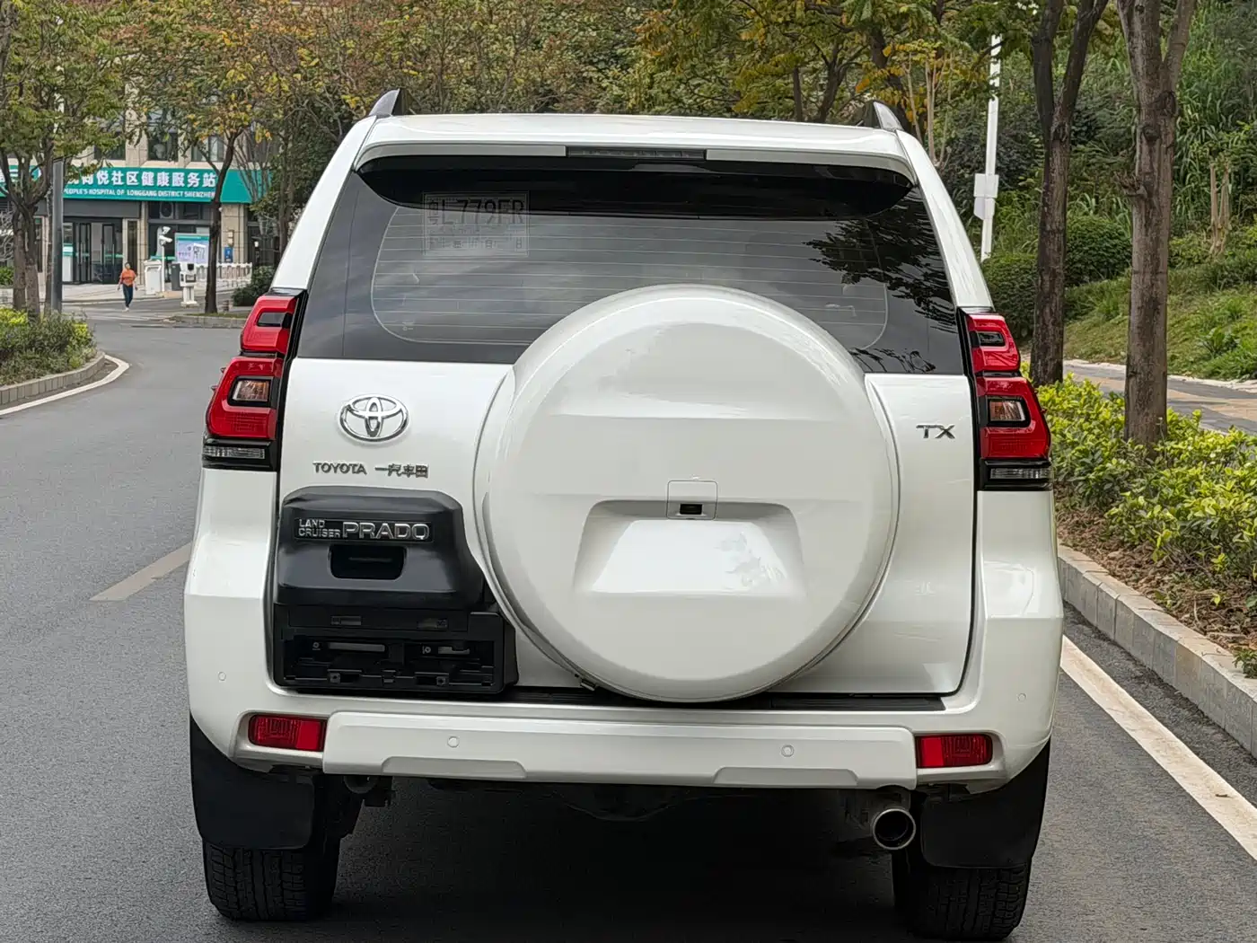 Toyota Prado 2018 3.5L Automatic TX-L NAVI Rear-mounted Spare Tire фото 5