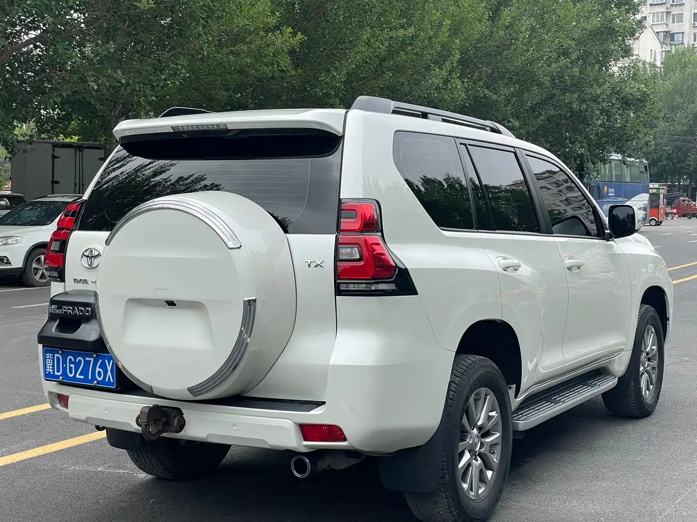 Toyota Prado 2018 3.5L Automatic TX-L NAVI Rear-mounted Spare Tire фото 5