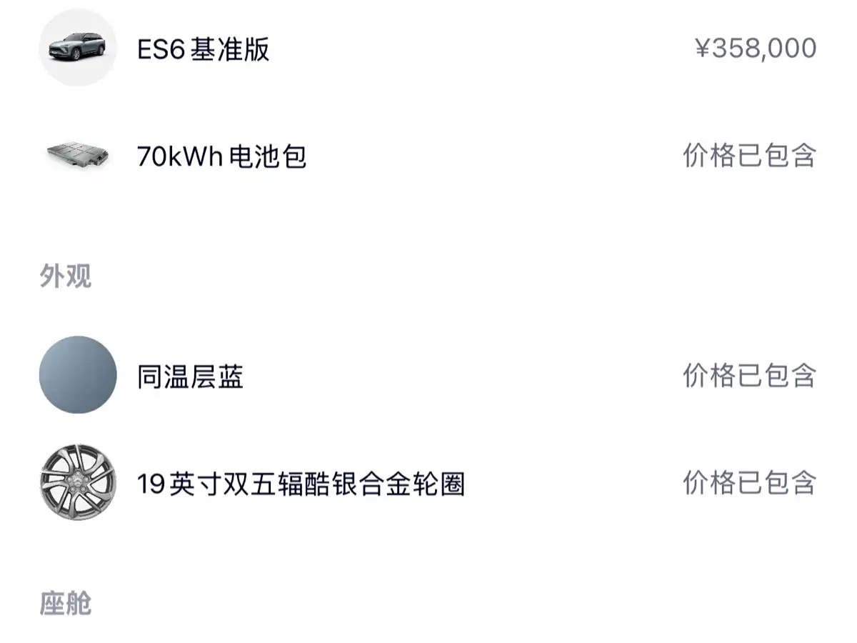 NIO ES6 2019 2019 420KM Sport Edition