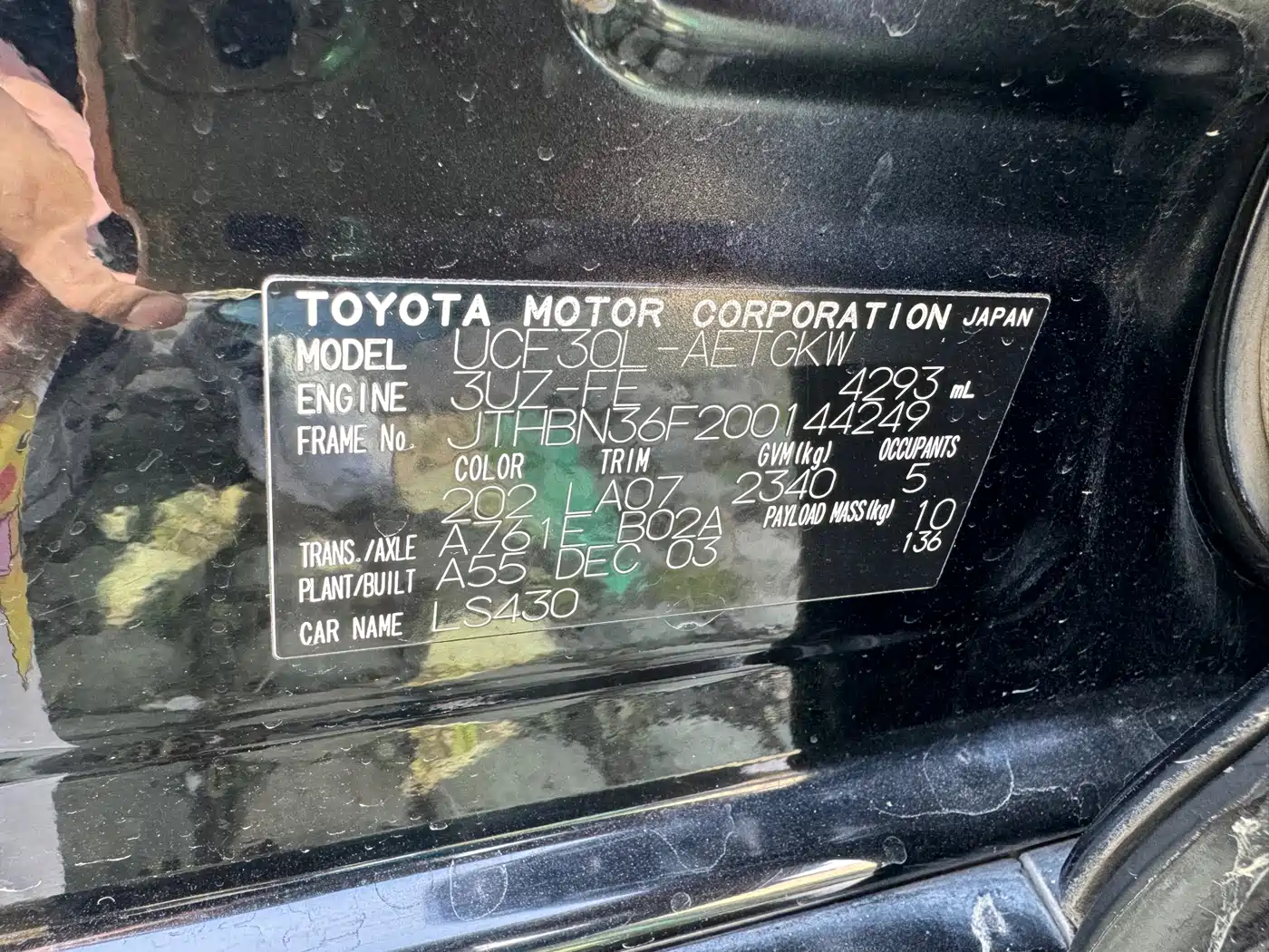 Lexus LS 2004 430 фото 11