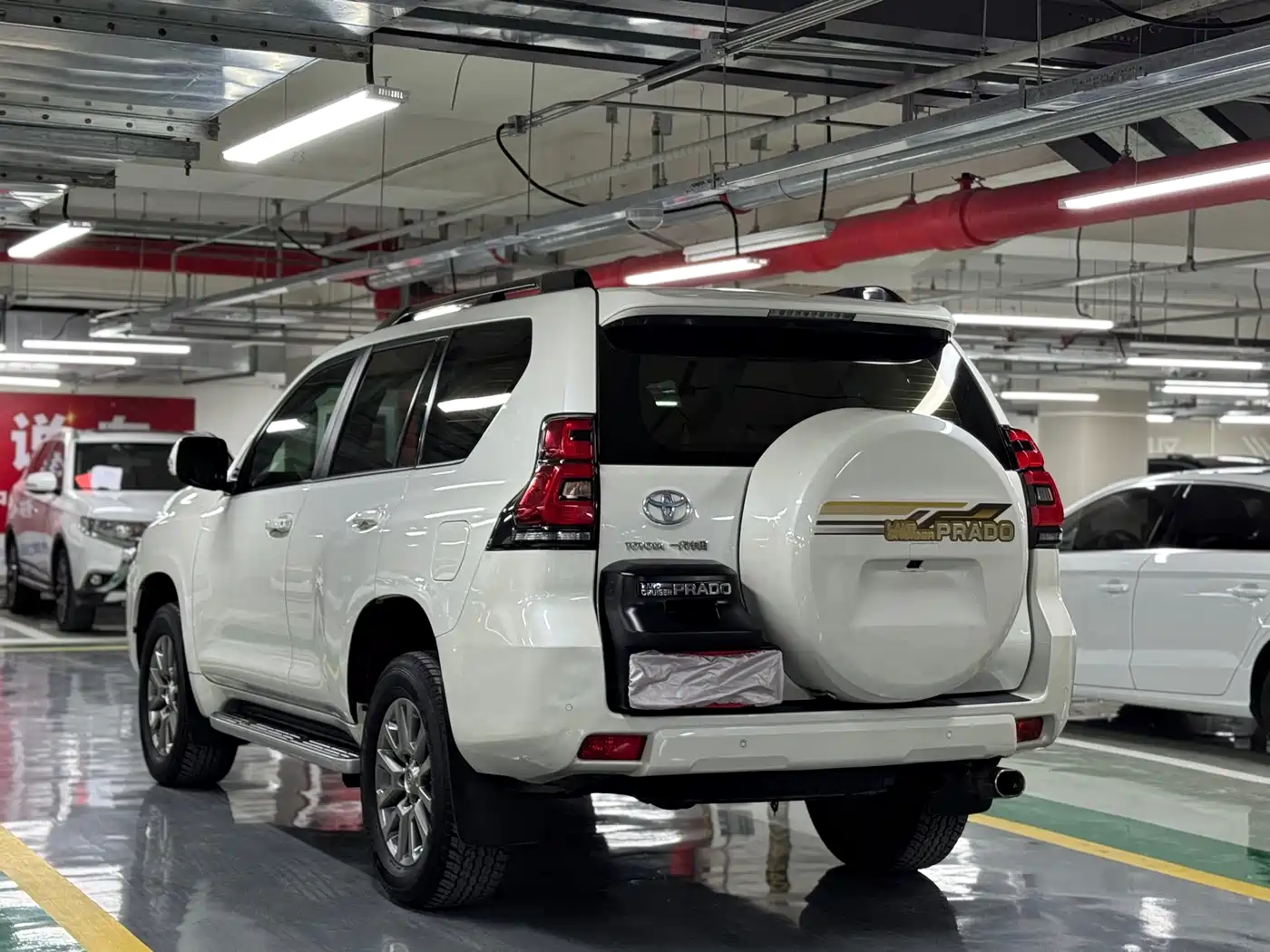 Toyota Prado 2018 3.5L Automatic TX-L NAVI Rear-mounted Spare Tire фото 16