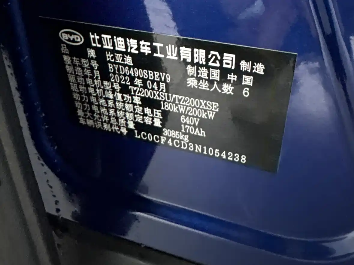 BYD Tang New Energy 2022 EV 635KM AWD Flagship фото 16
