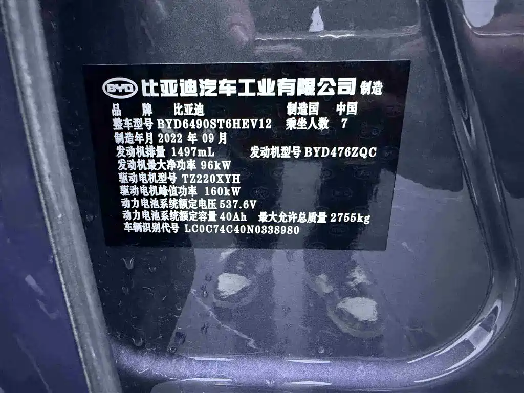 BYD Tang New Energy 2021 DM-i 112KM Honor фото 20