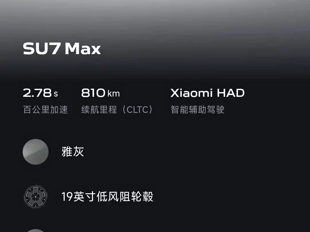 XIAOMI CAR XIAOMI SU7