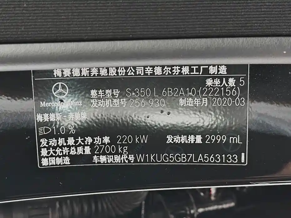 Mercedes-Benz S-Class 2020 S 350 L Premium Edition Collector's Version фото 21