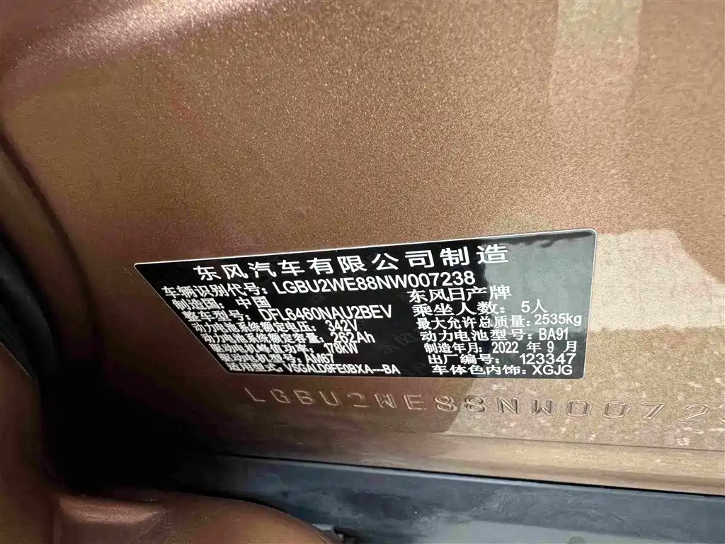 Nissan ARIYA 2022 2022 2WD Long Range Top Edition