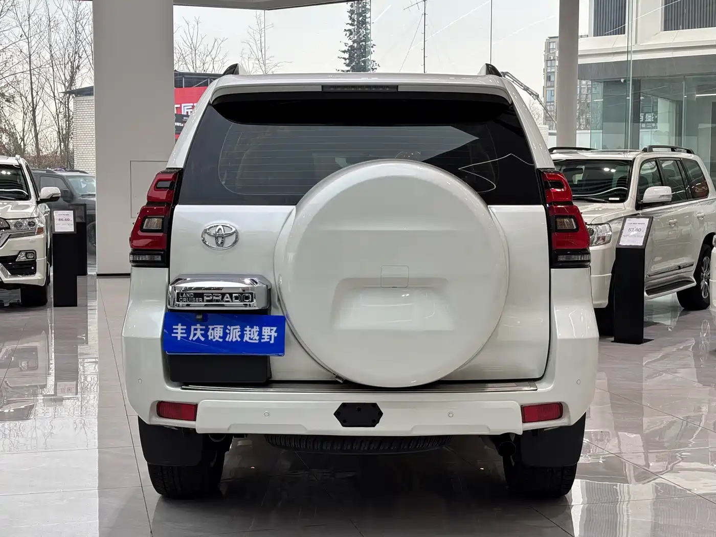 Toyota Prado 2018 3.5L Automatic TX-L NAVI Rear-mounted Spare Tire фото 4