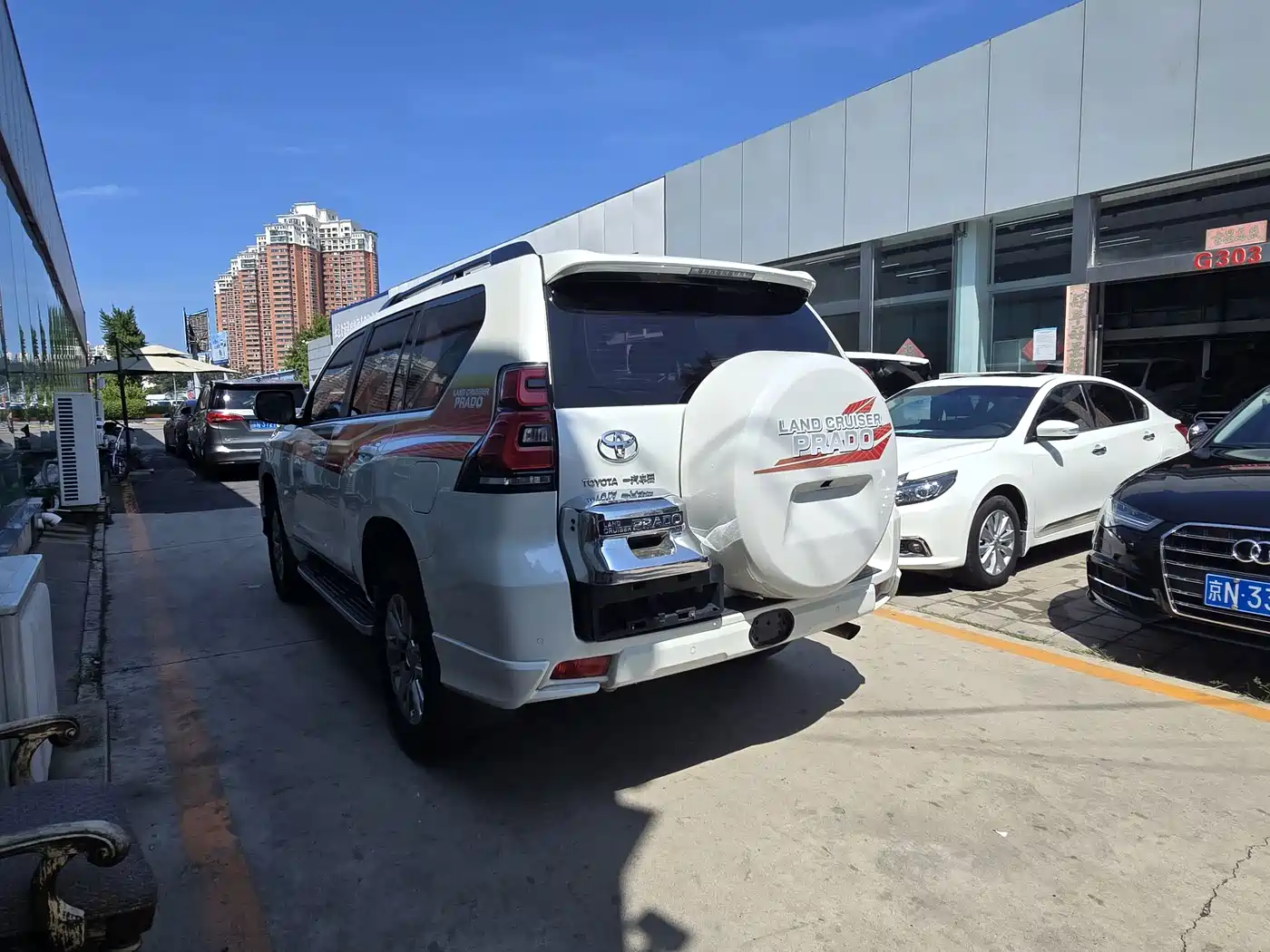Toyota Prado 2019 2019 3.5L Automatic TX-L Zunxiang Edition with Rear-mounted Spare Tire