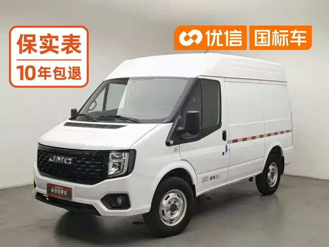 JMC Fushun 2.0T 手动短轴中顶商运型厢式运输车2/3座