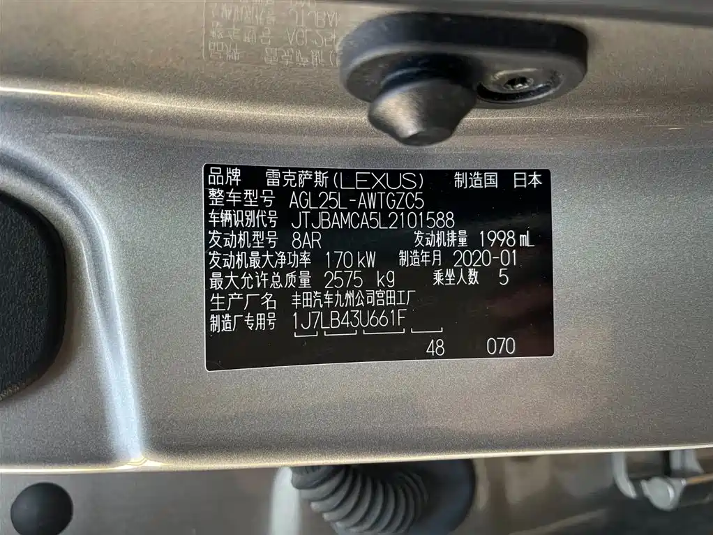 Lexus RX 2020 300 4WD Elegance Edition China VI фото 12