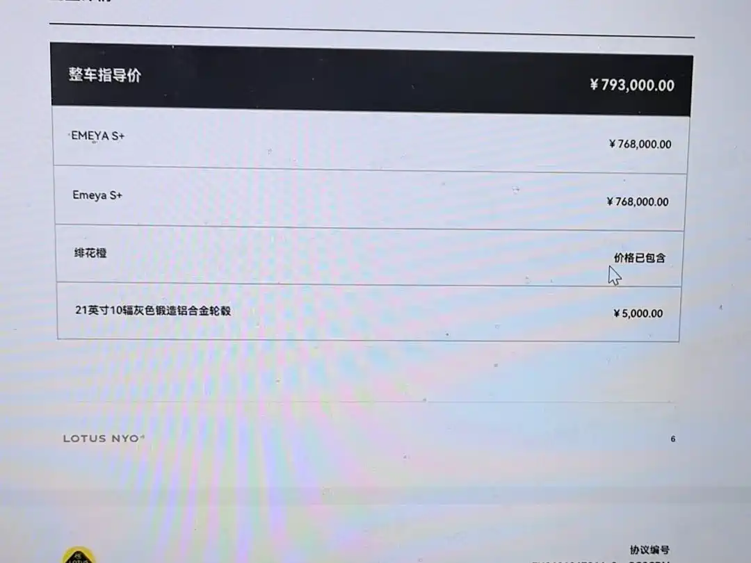 LOTUS SPORTS CAR EMEYA FLOWERS