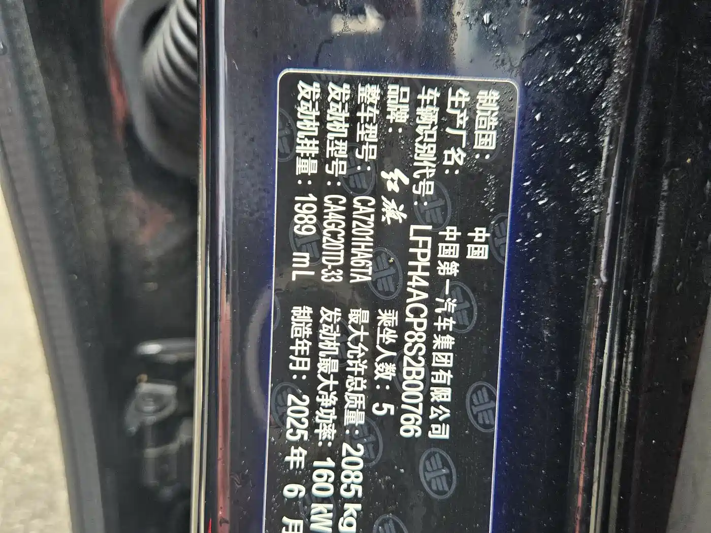 Hongqi H5 2025 2.0T Automatic Flag Celebration 500,000 Units Anniversary Edition фото 26