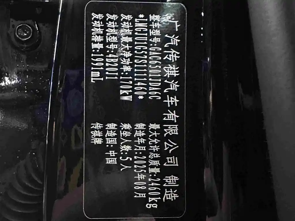 GAC Trumpchi GS8 2025 2025 Pilot Series 2.0TGDI 2WD Luxury Edition 5-seater