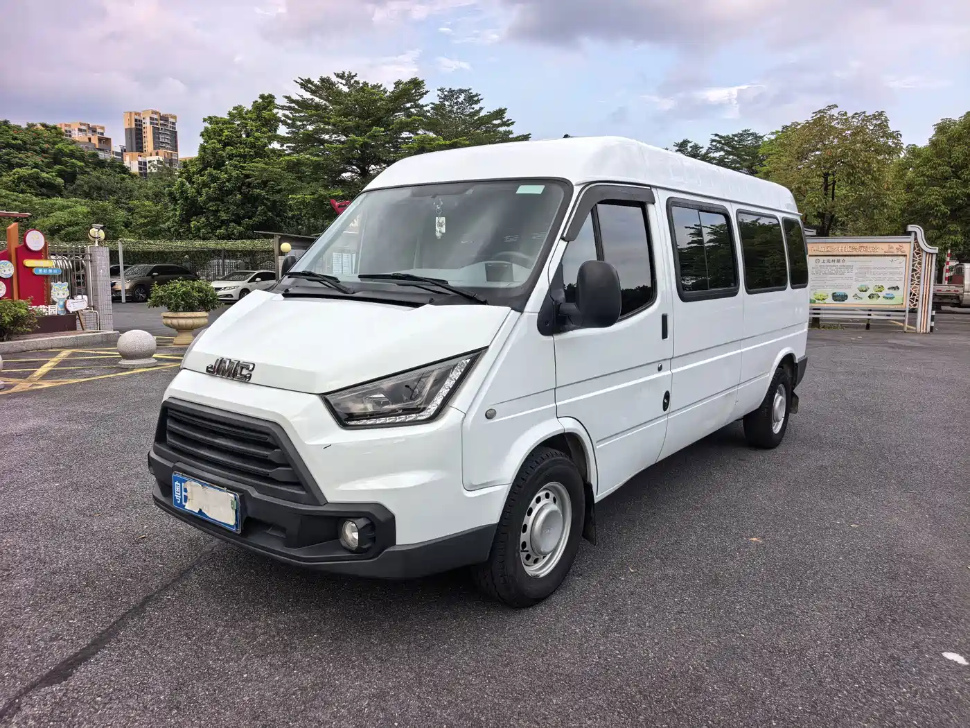 Jiangling Tesun 2021 2019 2.8T Commercial Smart Automatic Long Wheelbase Medium Roof 6-Seater Single Rear Tire China VI JX493