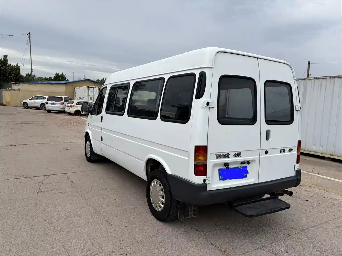 Ford Classic Transit 2015 2016 Model 2.8T Diesel Long Wheelbase 6-Seater Medium Roof Ice White Logistics Vehicle JX493ZLQ4