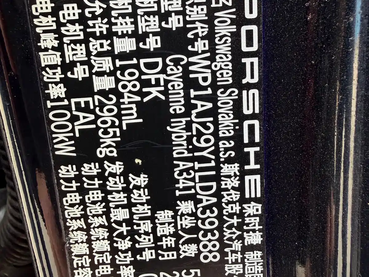 PORSCHE CAYENNE NEW ENERGY